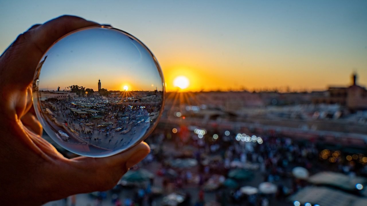portfolio-img-02 sunset, sundowner, evening atmosphere, evening sky, sun, romantic, nature, afterglow, glass sphere, bullet, morocco, marrakech