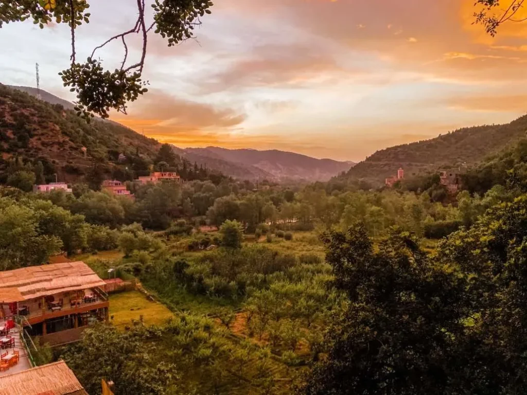 coucher du soleil ourika