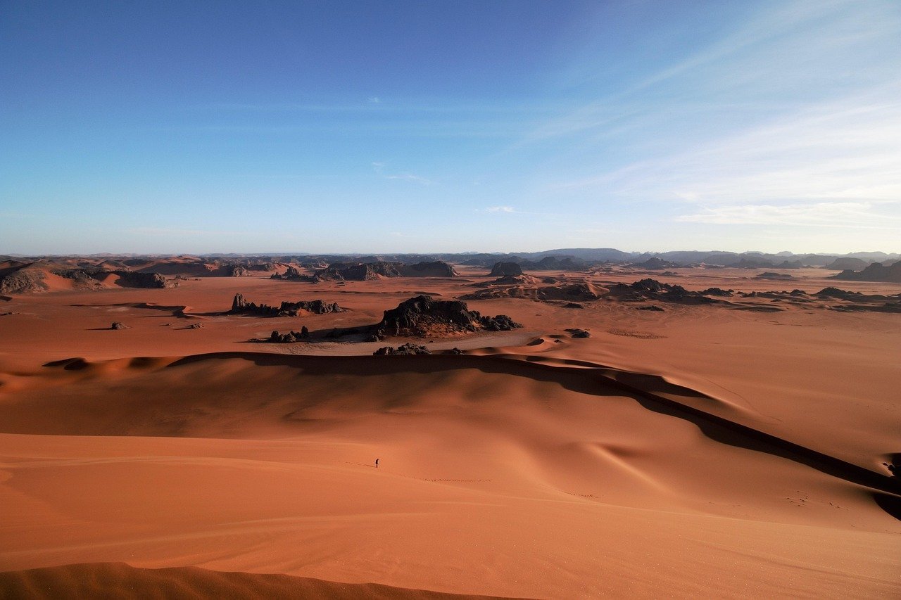 algeria, tassili n'ajjer, sahara, tin-merzouga, nature, sand, desert